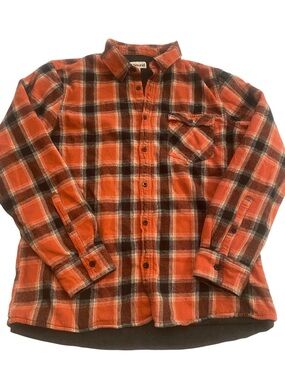 Abound Men’s Flannel Plaid Button Down Long Sleeve Warm size large